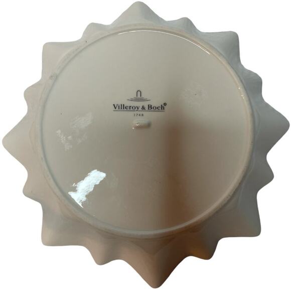 Collectable Plate Villeroy & Boch Christmas Teddy Bear Gift Green Ruffle - Picture 2 of 5